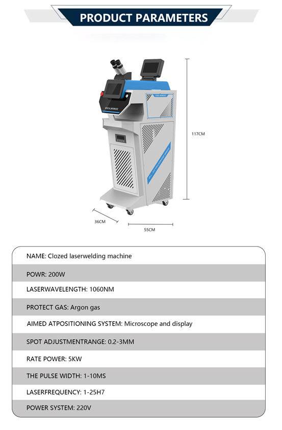 jewelry welder parameters